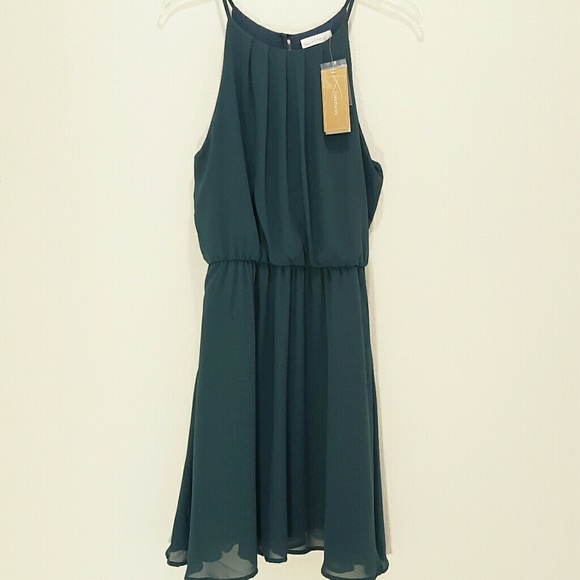 Francesca's Collections Dresses & Skirts - Lush Emerald Green Spaghetti Strap Dress